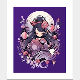 Lunar Geisha Doll Posters and Art